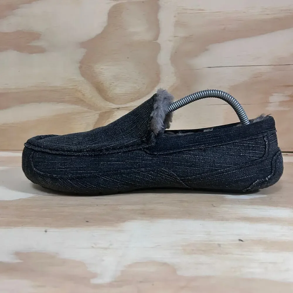 UGG Australia - Ascot - Moccasin Slipper - Gray - Men's - 10 - S/N 1011738